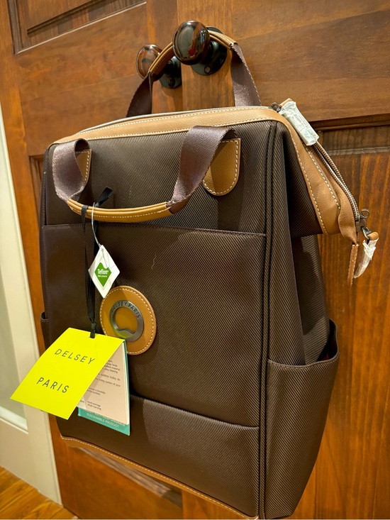 Delsey Paris Chatelet Air 2.0 Backpack Tote Brown NWT main image 5
